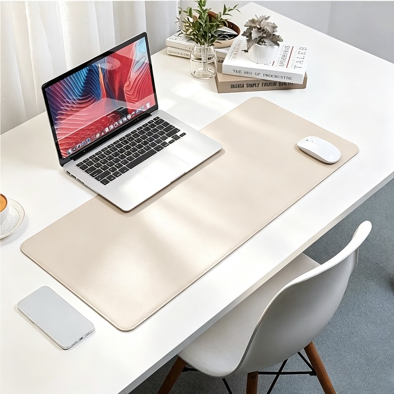 Leather Desk Pad - 1 sztuka, duża podkładka pod mysz