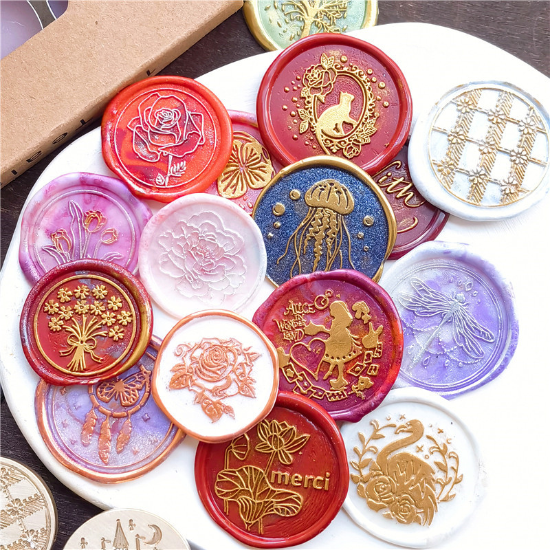 Meduza Rozgwiazda Motyl Zamek  – Wax Seal Stamp Set recenzja i cena